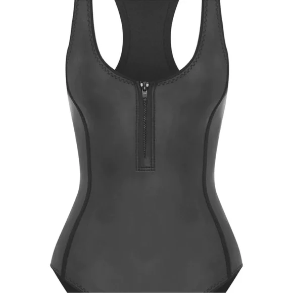 ABYSSE ELLE BLACK NEOPRENE BIKINI ONE-PIECE - Picture 2 of 5